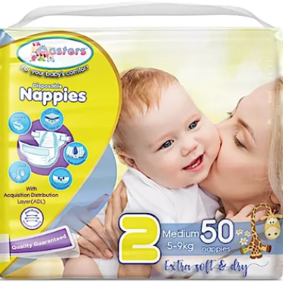 Líl Masters Baby Diapers Basic Pack  50's (S,M,L,XL)